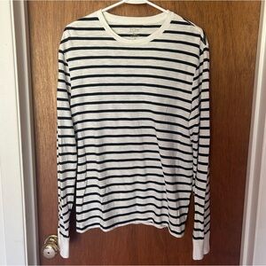 Striped J Crew Long Sleeve Shirt